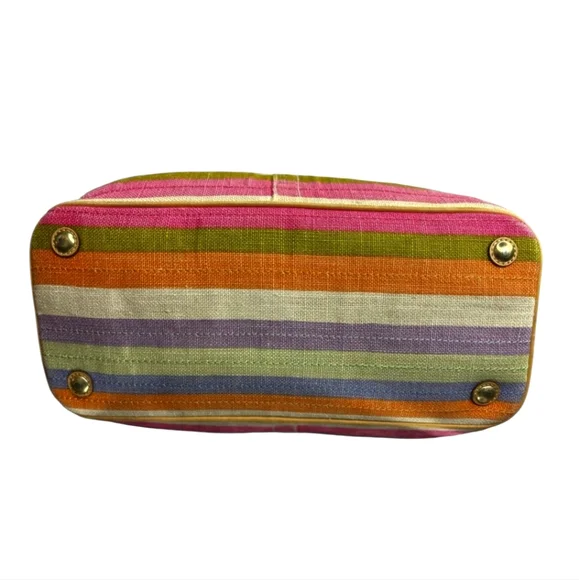 Coach Bag 2008 Hamptons Legacy Archive 10th Anniversary Kiss Lock Satchel Purse - Picture 8 of 16